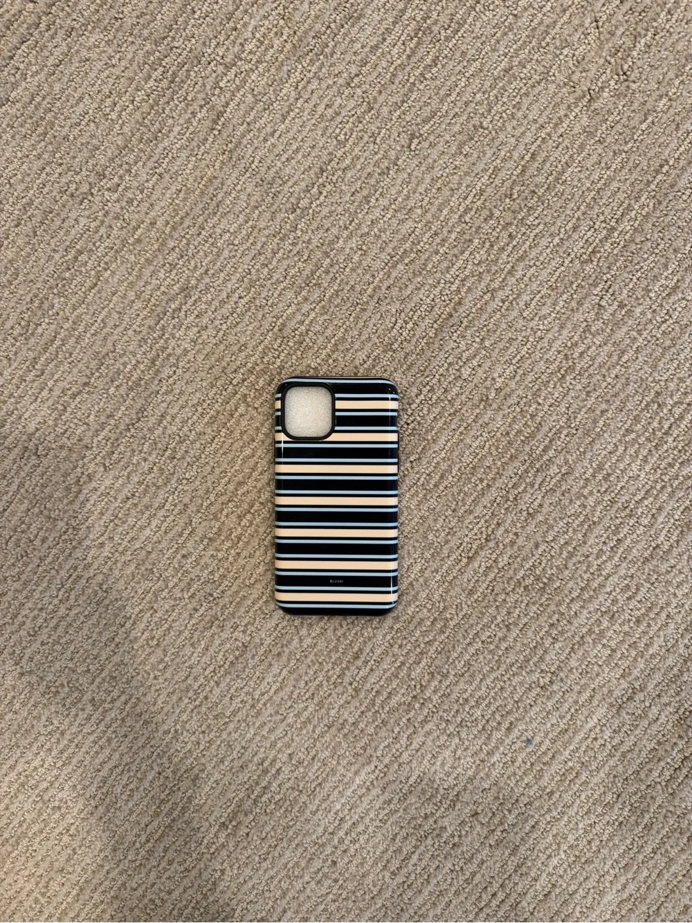 Striped Black and White iPhone Case by Unknown Brand